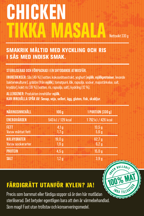 Chicken tikka masala 330g