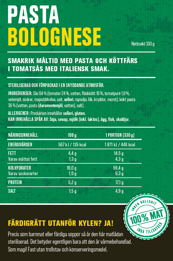 Pasta bolognese 330g