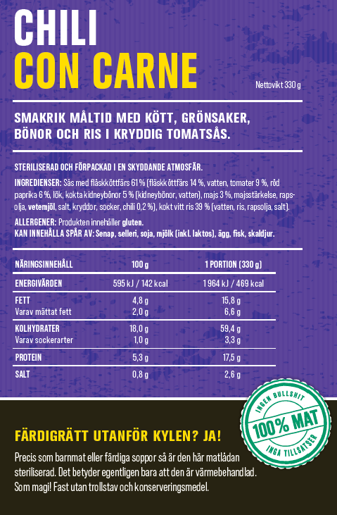 Chili con carne 330g